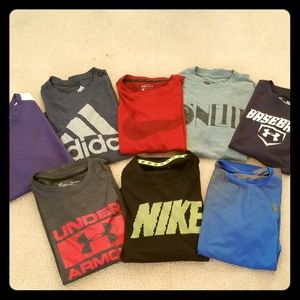 Lot of 8 Youth Large Short Sleeve Shirts